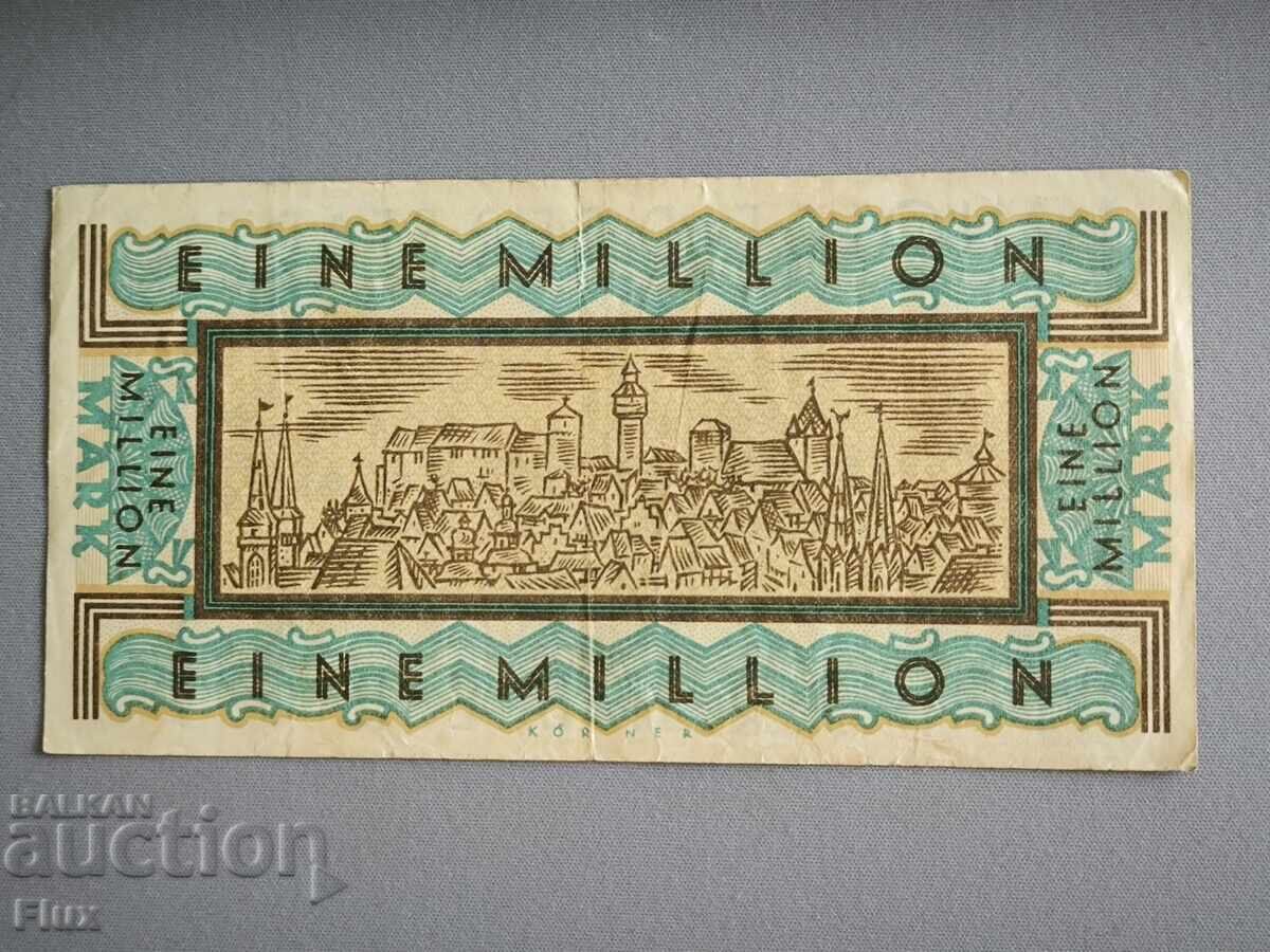 Banknote - Germany - 1,000,000 Marks (Nuremberg) | 1923 with price 15.00 BGN | € 7.67 Banknote - Germany - 1,000,000 Marks (Nuremberg) | 1923 with price 15.00 BGN | € 7.67