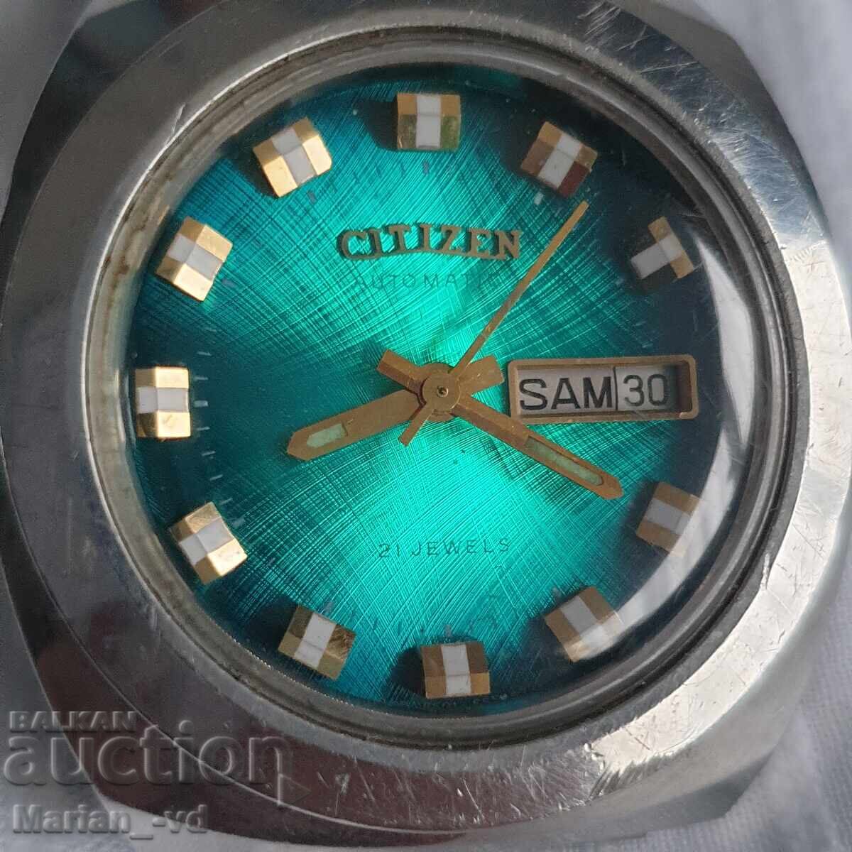 Men's mechanical automatic watch CITIZEN with price 150.00 BGN | € 76.69 Men's mechanical automatic watch CITIZEN with price 150.00 BGN | € 76.69