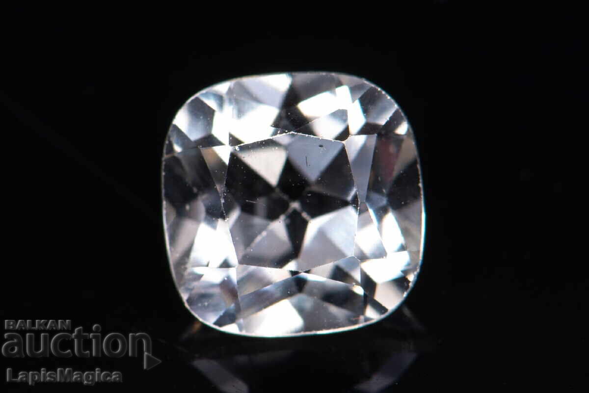 Бял топаз 1.93ct 7mm cushion шлифовка #6