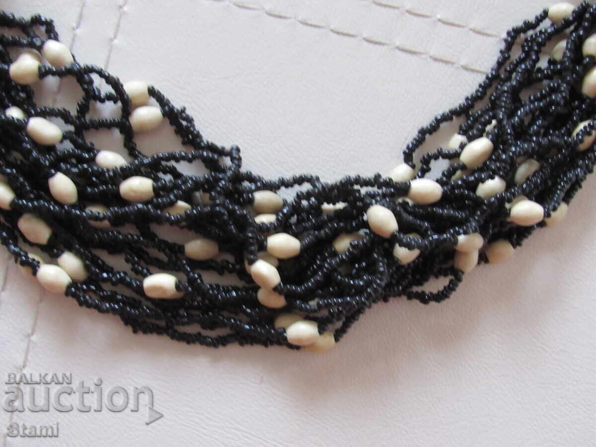 Traditional Indian necklace - combination of sand beads - 5 Traditional Indian necklace - combination of sand beads - 5