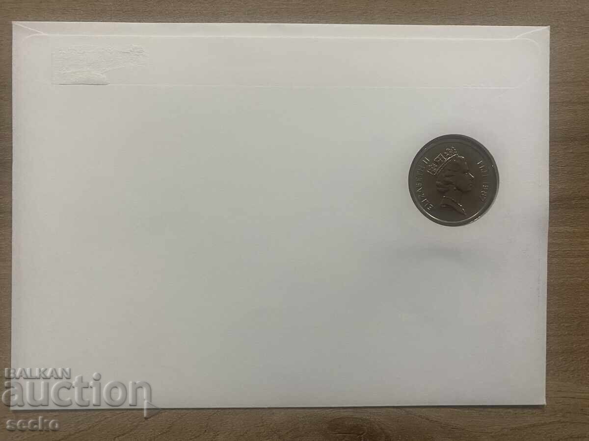 Ταχυδρομικός φάκελος με κέρμα /Numisbrief/ - Φίτζι/Φίτζι - 1990 με τιμή 7.00 BGN | € 3.58 Ταχυδρομικός φάκελος με κέρμα /Numisbrief/ - Φίτζι/Φίτζι - 1990 με τιμή 7.00 BGN | € 3.58