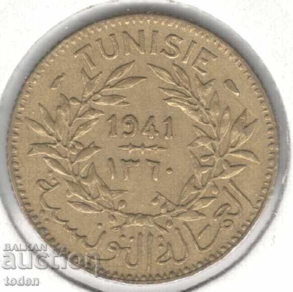 Tunisia-1 Franc-1360(1941)-KM# 247-Chambers of Commerce