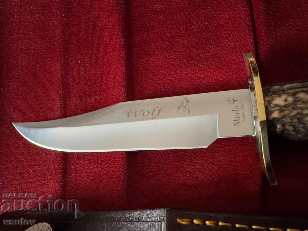 Auction Muela Wolf 16A Spanish Antler Hunting Knife Brand New Auction Muela Wolf 16A Spanish Antler Hunting Knife Brand New