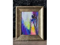 Angel, abstraction, painting original