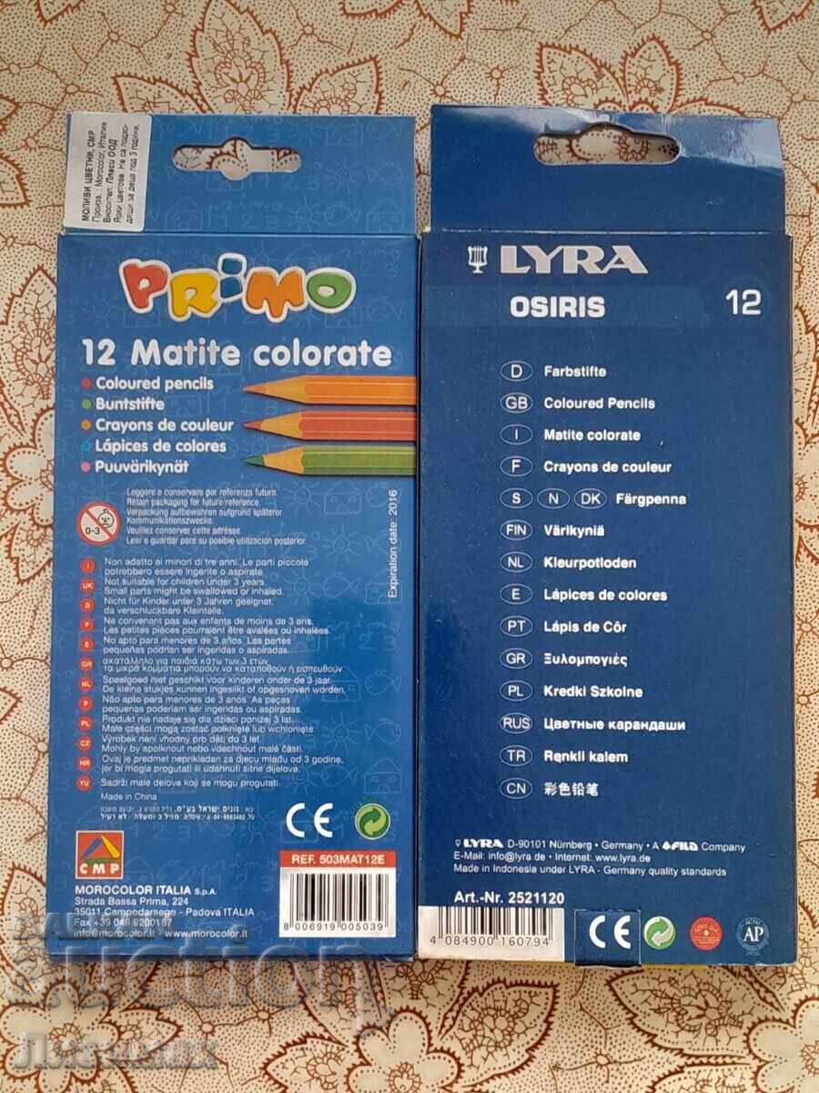 2 sets of colored pencils - NEW! with price 5.00 BGN | € 2.56 2 sets of colored pencils - NEW! with price 5.00 BGN | € 2.56