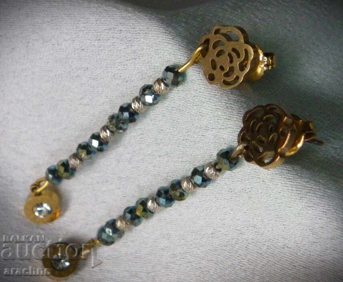 Gold-plated silver earrings with price 75.00 BGN | € 38.35 Gold-plated silver earrings with price 75.00 BGN | € 38.35