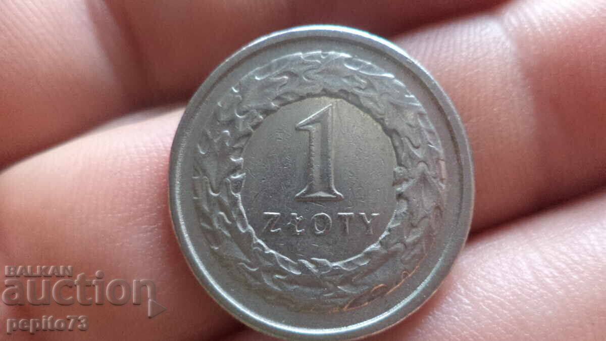 1 zloty Poland 1992