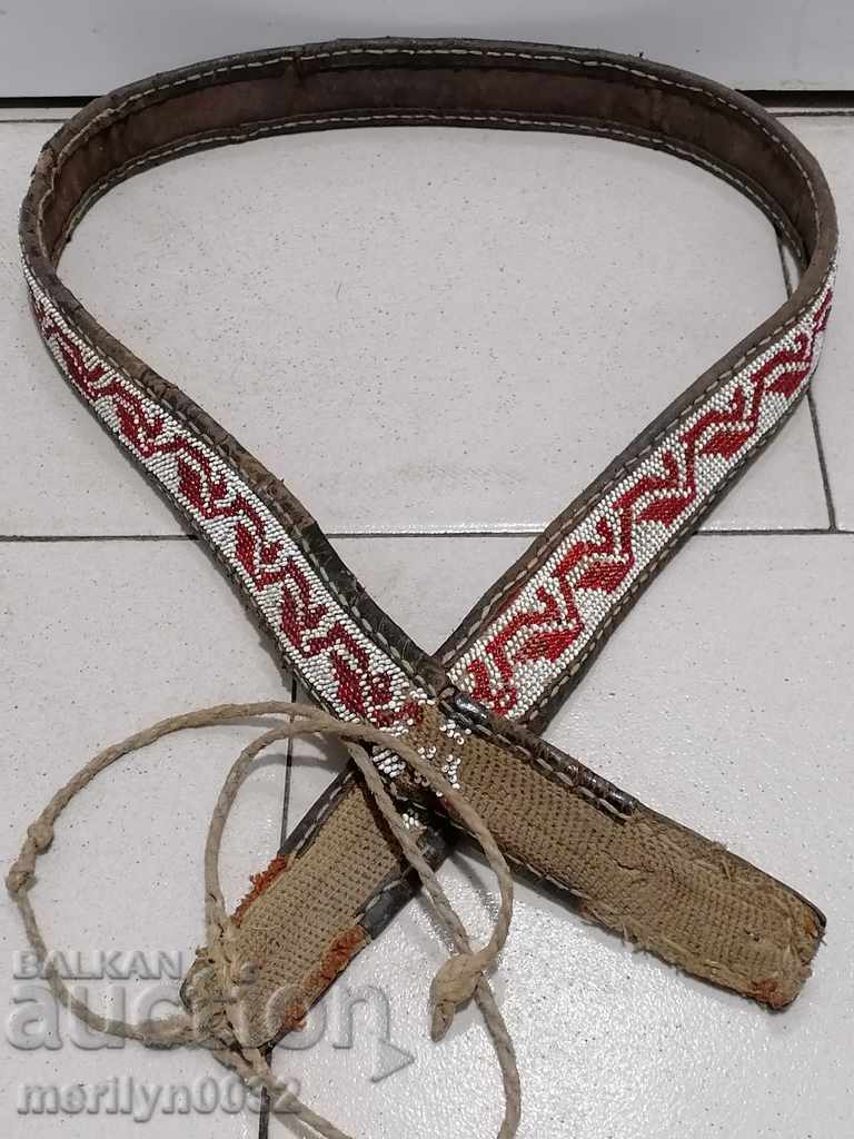 Auction  Beaded costume belt for pafty beaded belt blues