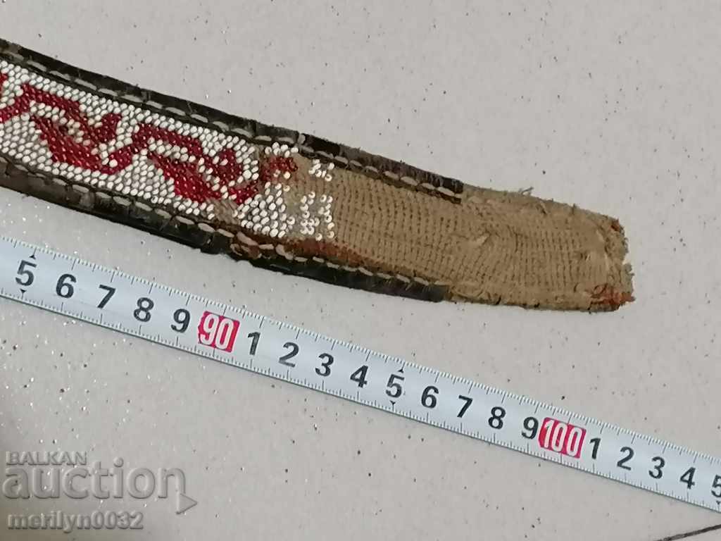 Beaded costume belt for pafty beaded belt blues - 6