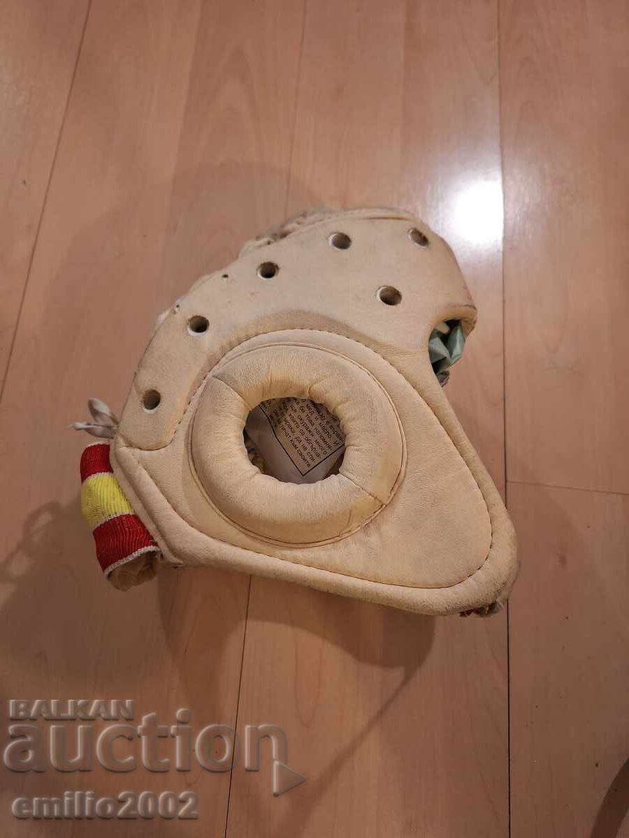 Auction Protective leather boxing helmet sparring retro Auction Protective leather boxing helmet sparring retro