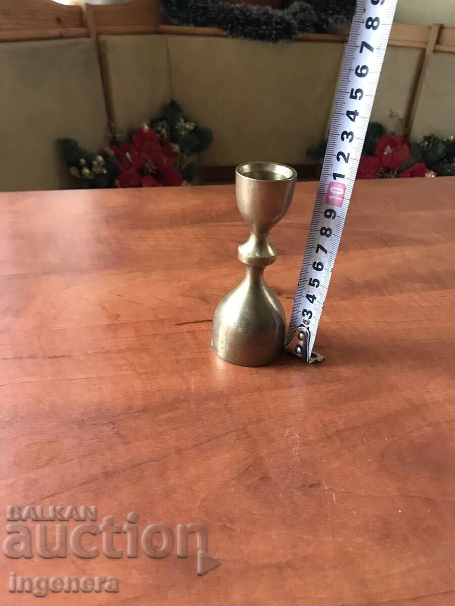 BRONZE BRASS CANDLEHOLDER - 132 GRAMS with price 15.00 BGN | € 7.67 BRONZE BRASS CANDLEHOLDER - 132 GRAMS with price 15.00 BGN | € 7.67