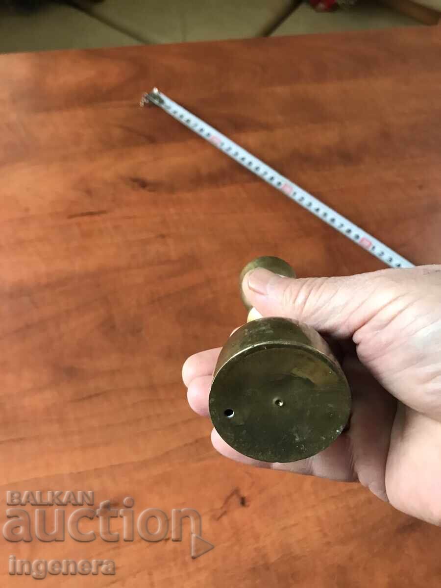 BRONZE BRASS CANDLEHOLDER - 132 GRAMS - 6 BRONZE BRASS CANDLEHOLDER - 132 GRAMS - 6