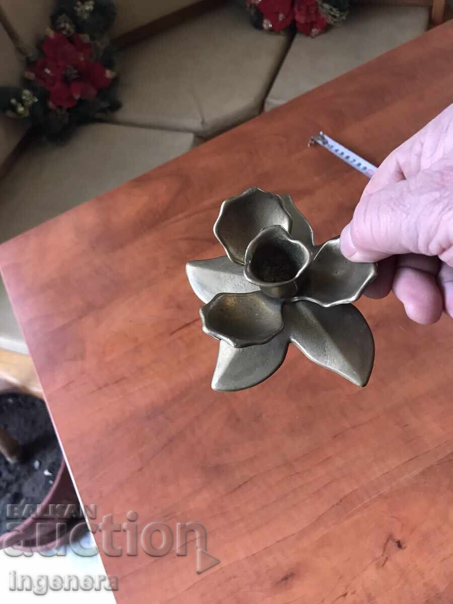 Delivery of BRONZE BRASS CANDLEHOLDER - 171 GRAMS Delivery of BRONZE BRASS CANDLEHOLDER - 171 GRAMS