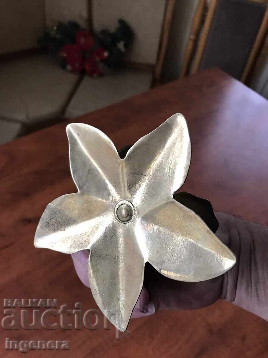 BRONZE BRASS CANDLEHOLDER - 171 GRAMS - 6 BRONZE BRASS CANDLEHOLDER - 171 GRAMS - 6