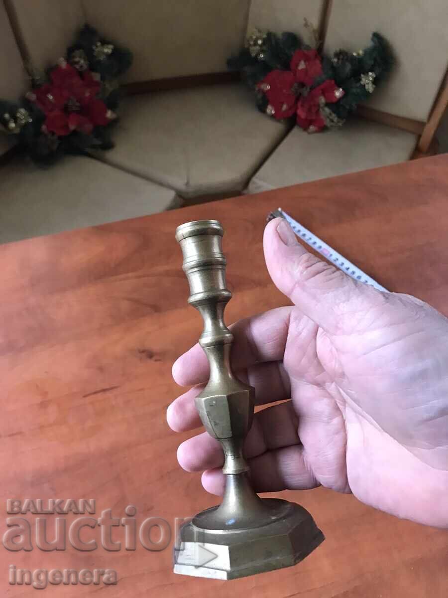 BRONZE BRASS CANDLEHOLDER - 135 GRAMS - 6 BRONZE BRASS CANDLEHOLDER - 135 GRAMS - 6