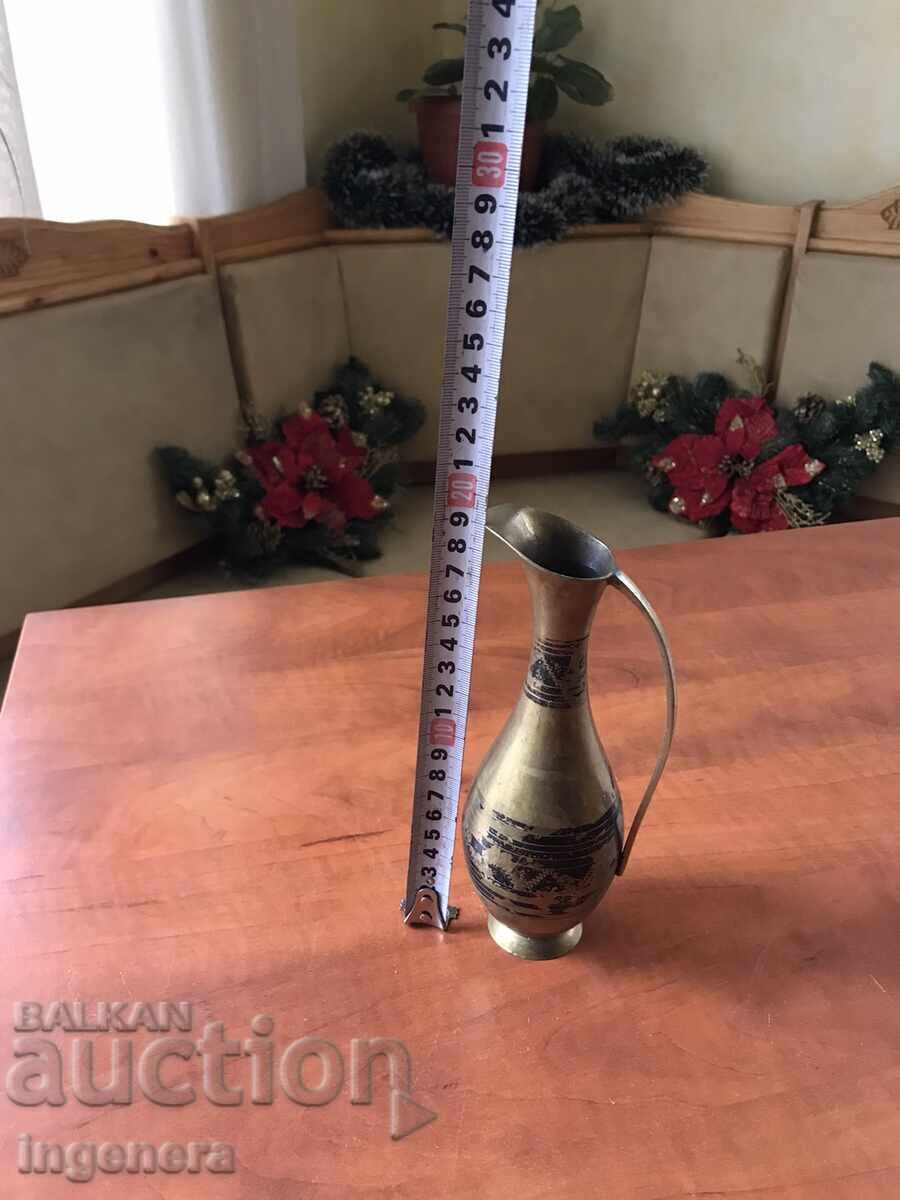 JUG BRONZE BRASS JUG - 228 GR., CAPACITY-250 ML. with price 25.00 BGN | € 12.78 JUG BRONZE BRASS JUG - 228 GR., CAPACITY-250 ML. with price 25.00 BGN | € 12.78