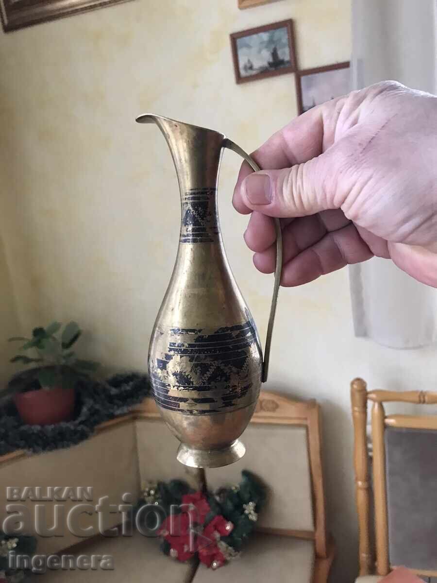 Auction JUG BRONZE BRASS JUG - 228 GR., CAPACITY-250 ML. Auction JUG BRONZE BRASS JUG - 228 GR., CAPACITY-250 ML.