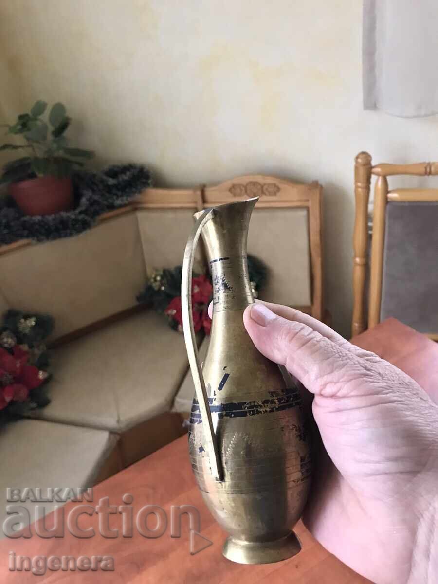 Delivery of JUG BRONZE BRASS JUG - 228 GR., CAPACITY-250 ML. Delivery of JUG BRONZE BRASS JUG - 228 GR., CAPACITY-250 ML.