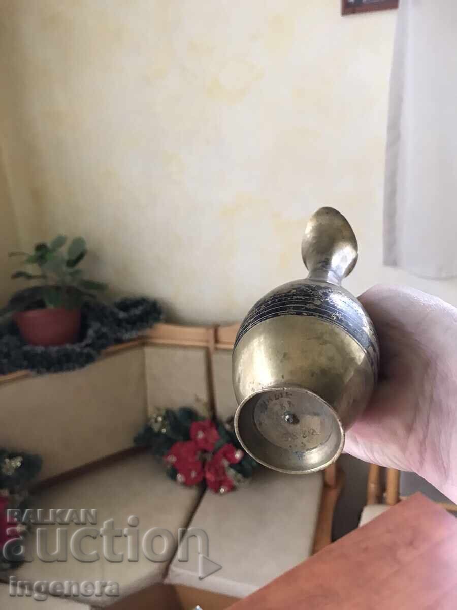 JUG BRONZE BRASS JUG - 228 GR., CAPACITY-250 ML. - 5 JUG BRONZE BRASS JUG - 228 GR., CAPACITY-250 ML. - 5