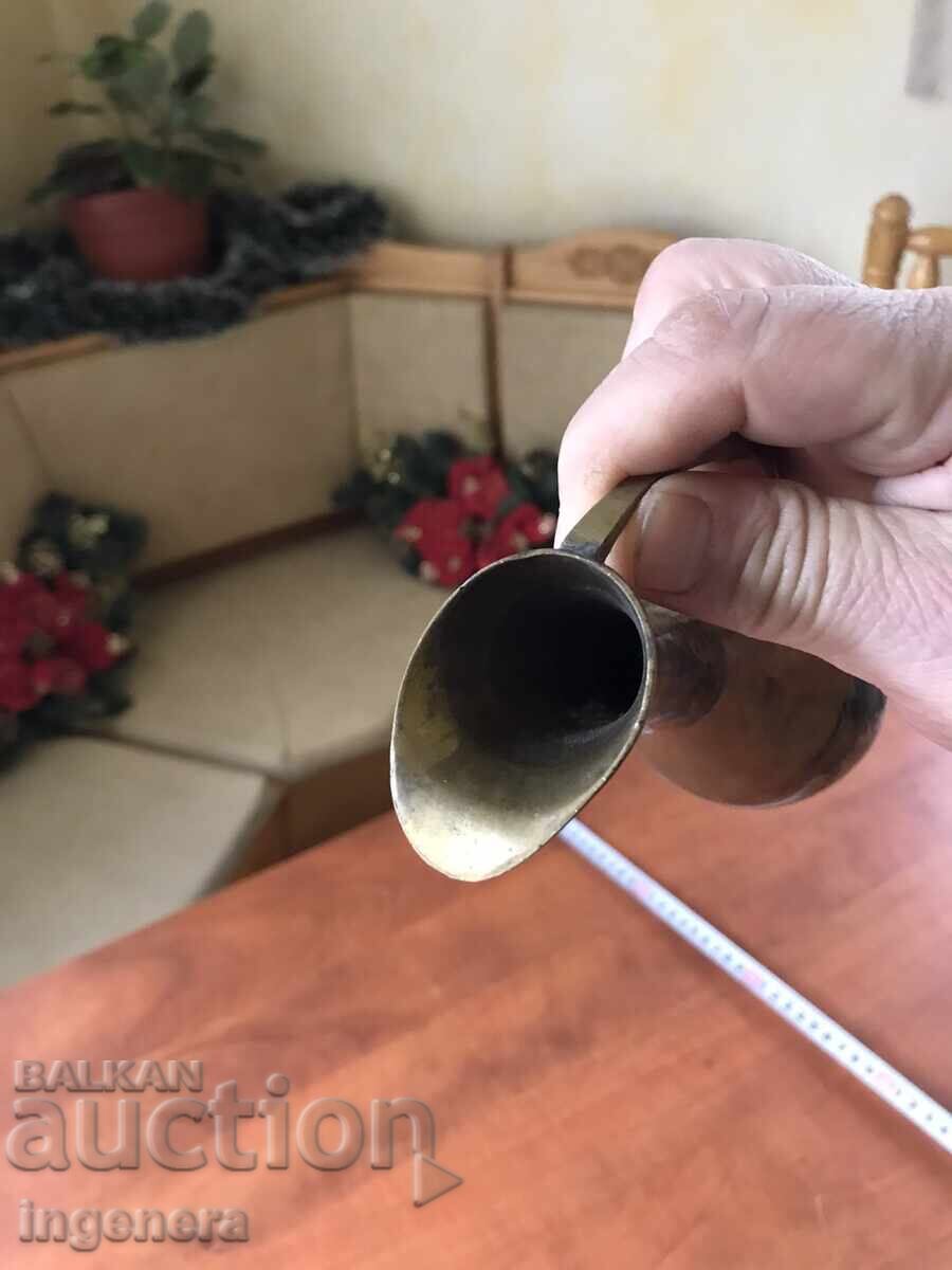 JUG BRONZE BRASS JUG - 228 GR., CAPACITY-250 ML. - 6 JUG BRONZE BRASS JUG - 228 GR., CAPACITY-250 ML. - 6