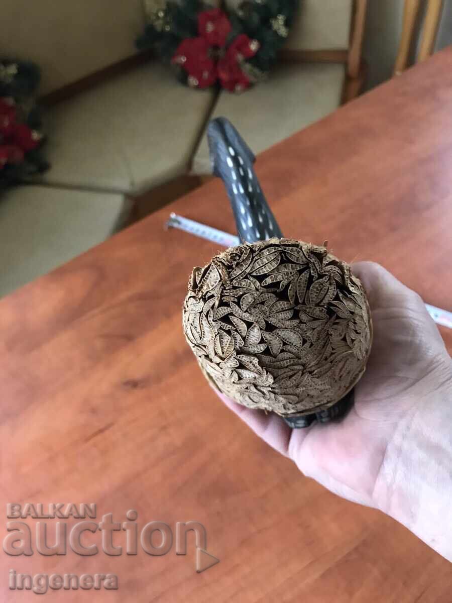 FIGURE WOOD PLASTIC BRAIDED DUCK DUCK BEAUTY - 6