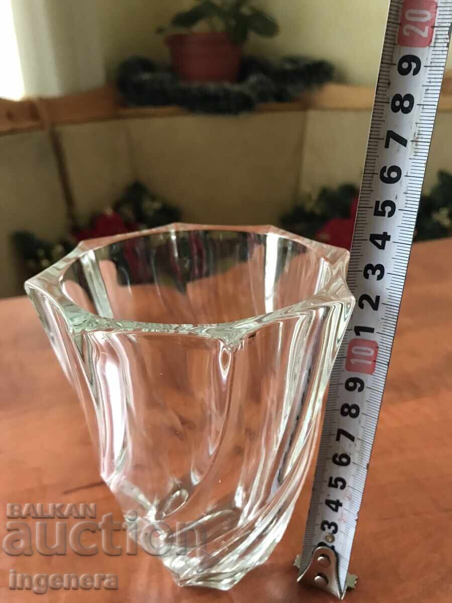 SOLID EMBOSSED GLASS VASE with price 11.00 BGN | € 5.62 SOLID EMBOSSED GLASS VASE with price 11.00 BGN | € 5.62