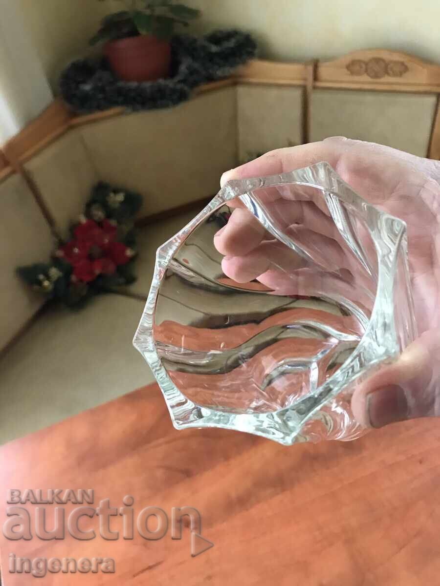 SOLID EMBOSSED GLASS VASE - 6 SOLID EMBOSSED GLASS VASE - 6