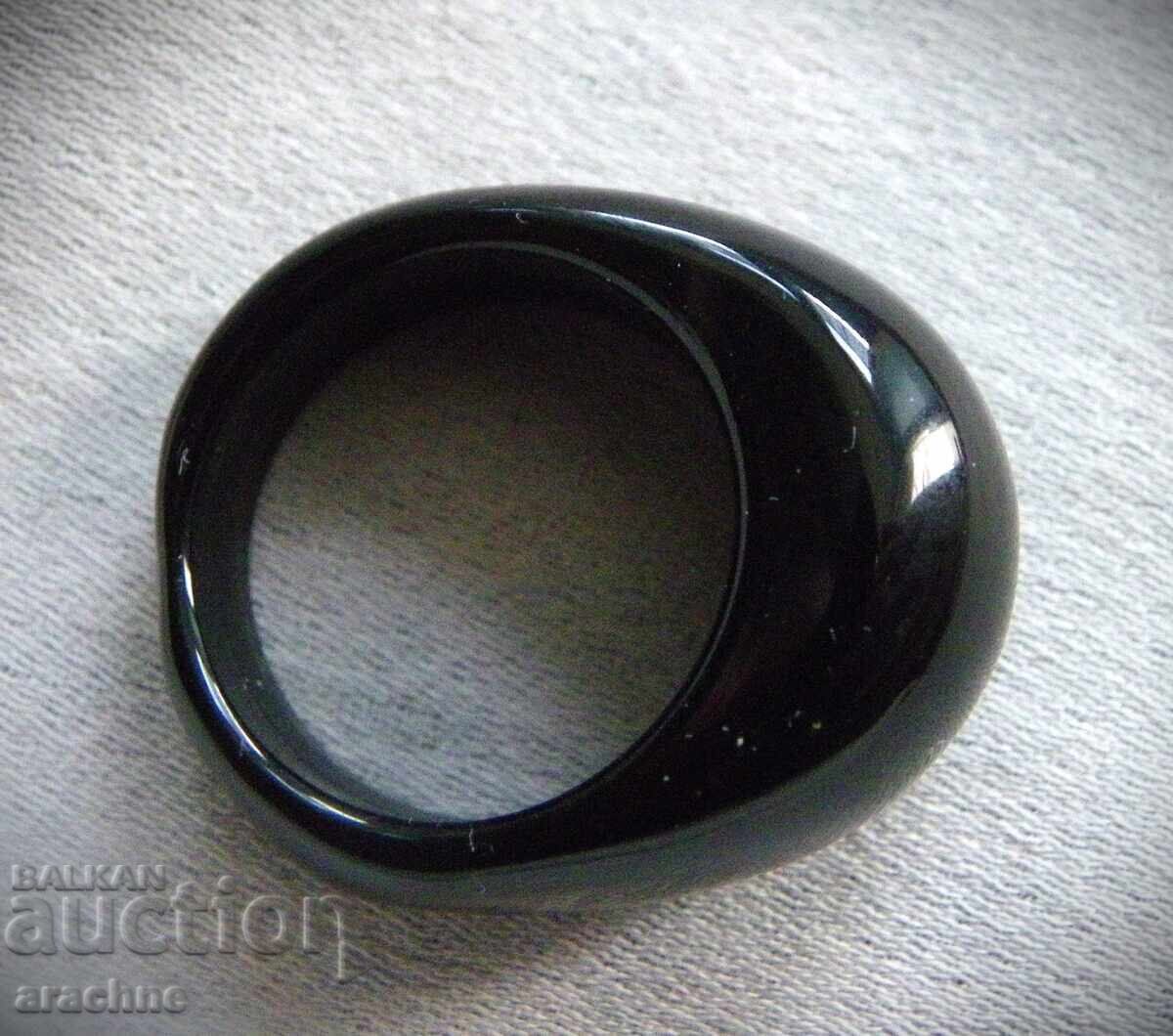 Black jade ring, Russia - 5 Black jade ring, Russia - 5