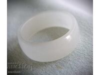 White imperial jade ring, Russia