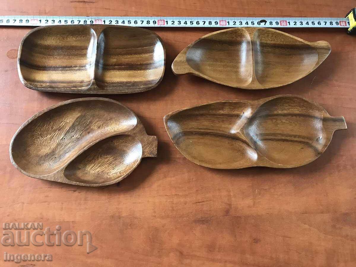 DOUBLE-NEST WOOD NUTS CUP - 6 DOUBLE-NEST WOOD NUTS CUP - 6