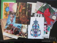 Old Bulgarian New Year cards, 15 pieces