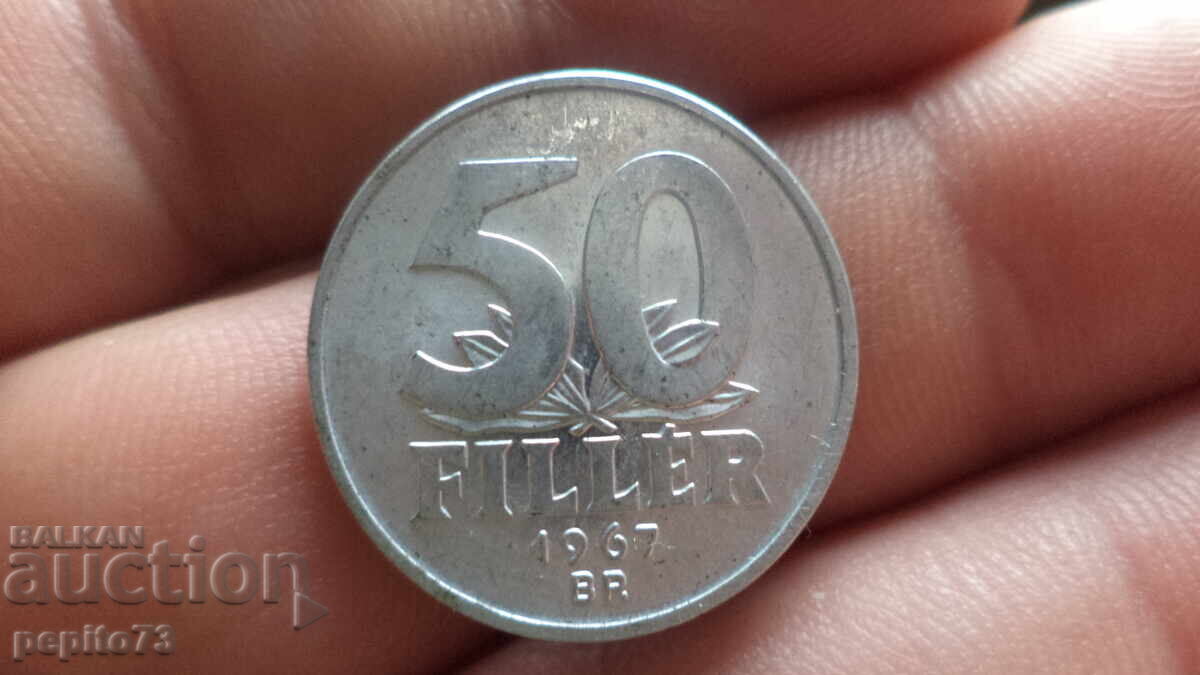 Hungary 50 fillera, 1967