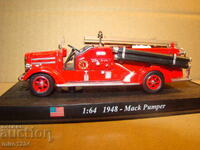 1/64  MACK PUMPER     ПОЖАРНА  МОДЕЛ КАМИОН ИГРАЧКА