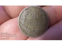 Hungary 20 fillera, 1894