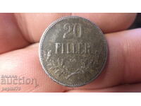 Hungary 20 fillera, 1917