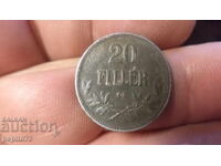 Hungary 20 fillera, 1916