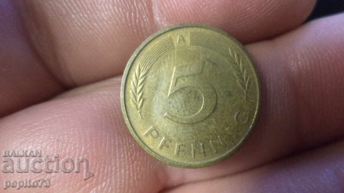 Γερμανία 5 Pfennig, 1991