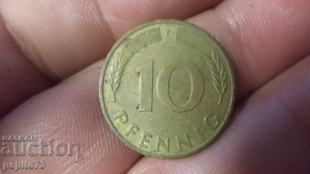 Γερμανία 10 pfennig, 1987