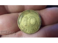 Γερμανία 10 Pfennig, 1996