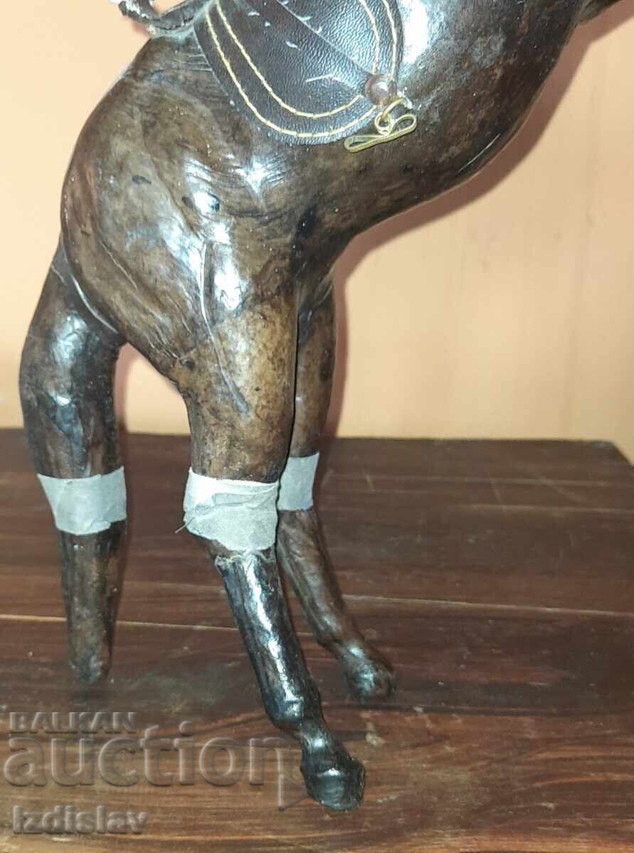 Auction Old leather horse Auction Old leather horse