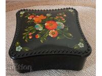 Vintage Jewelry Box Hand Painted.