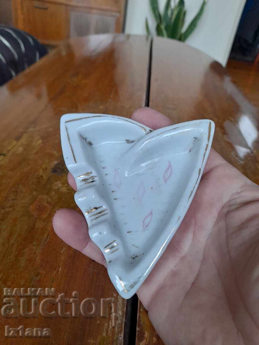 Auction  Old porcelain ashtray