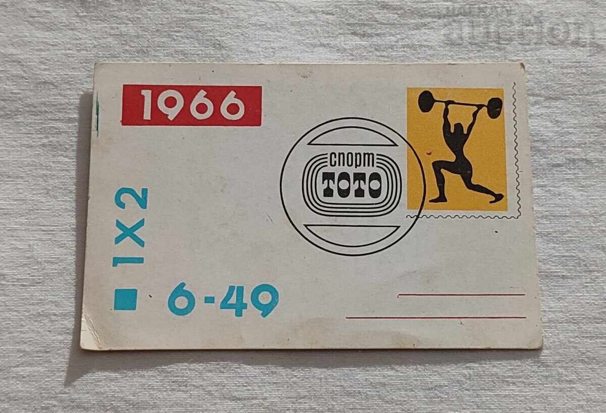 CALENDARUL LOTO SPORTIVE HERETERIA 1966