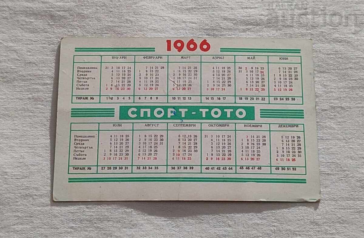 CALENDARUL LOTO FOTBAL SPORTIV 1966 cu preț 1.00 BGN | € 0.51 CALENDARUL LOTO FOTBAL SPORTIV 1966 cu preț 1.00 BGN | € 0.51