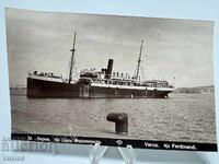 1933 Old Postcard Photo Varna Steamship Tsar Ferdinand