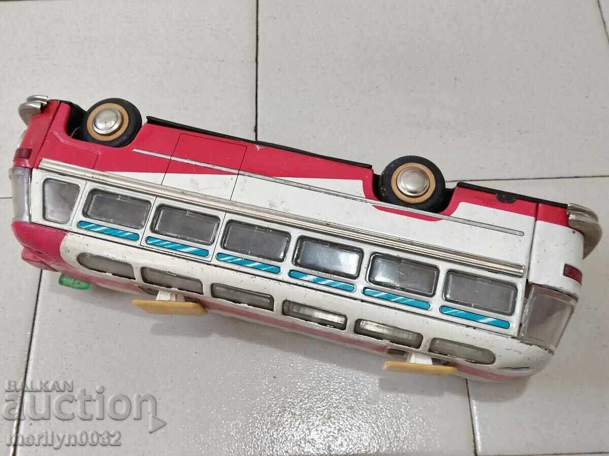 Auction Children's tin toy bus China car trolley Auction Children's tin toy bus China car trolley