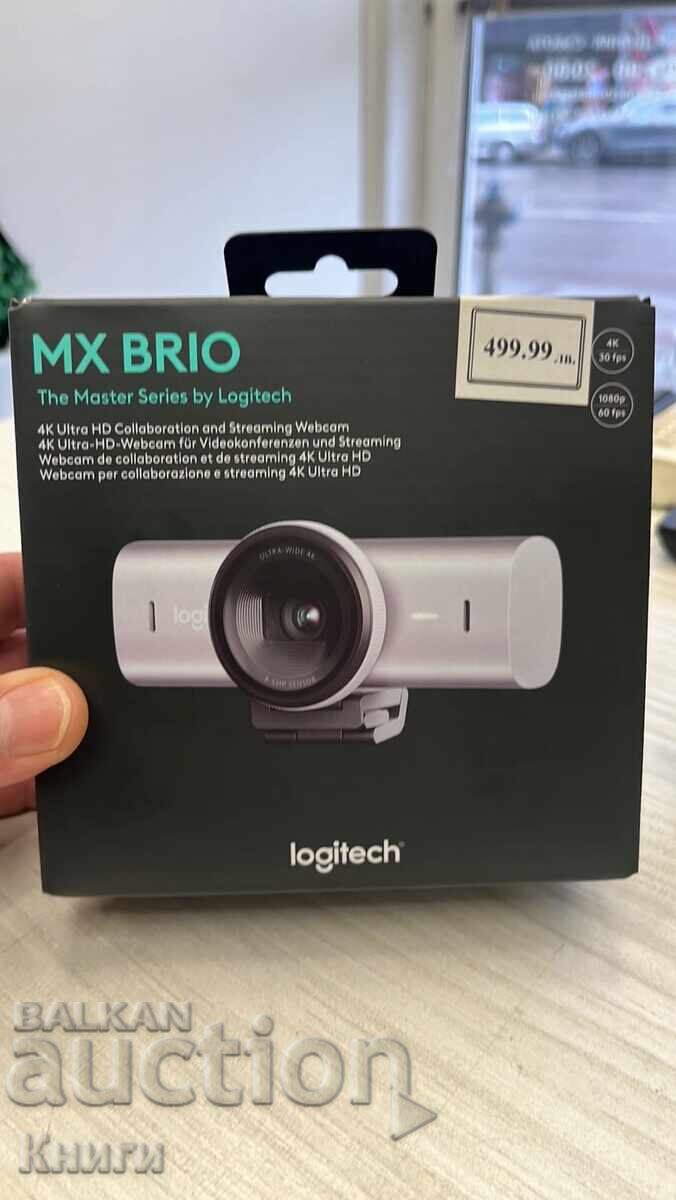 Cameră web Logitech - MX Brio, 4K Ultra HD, Gri pal