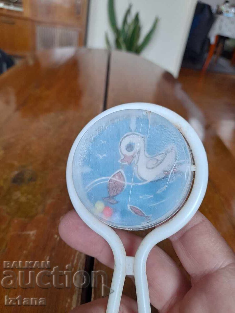 Delivery of Old children's toy, pacifier, rattle