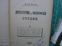 Literary and Philosophical Studies Dr. K. Krastev 1898