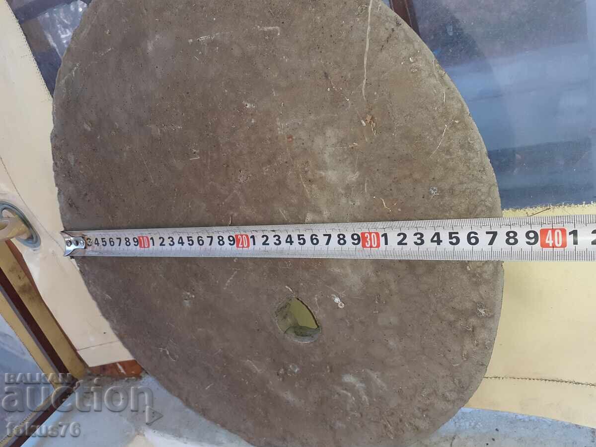 Large old cement rosette for a lion fountain lion head - 7